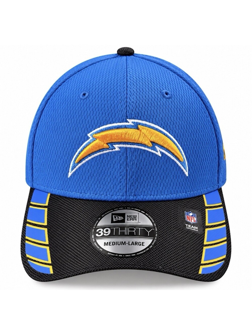 New Era Los Angeles Chargers 39THIRTY NFL Flex Fit Hat Blue Black M/L New